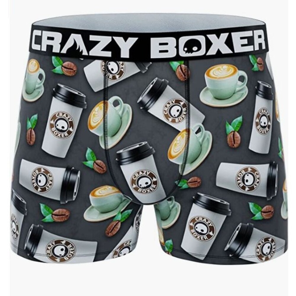 Crazy Boxer Premium Coffee (Take Out Mug) Men's Boxer Briefs - Small